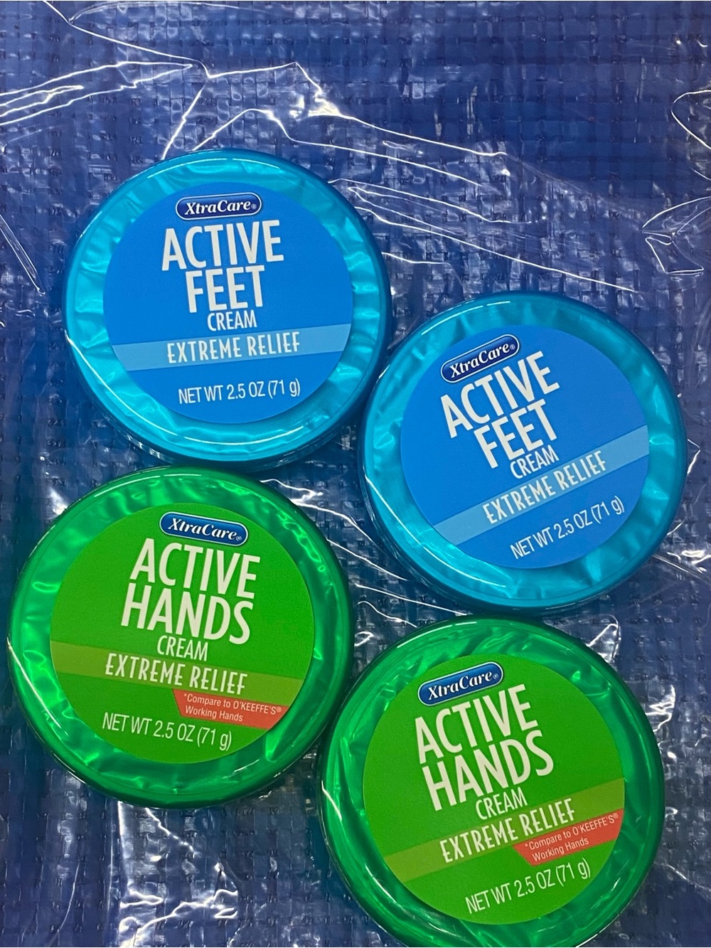 XtraCare Active Feet & Active Hands Cream 4 pcs